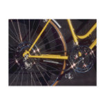 Bicycle Cycle Bicycling Cycling Yellow Bike Frame Post Cards