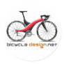 Bicycle Design round stickers