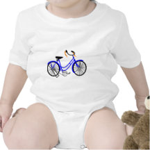 Bicycle Drawing, 1950's Style Romper