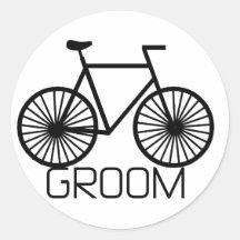 Bicycle Groom Tshirts and Gifts Sticker