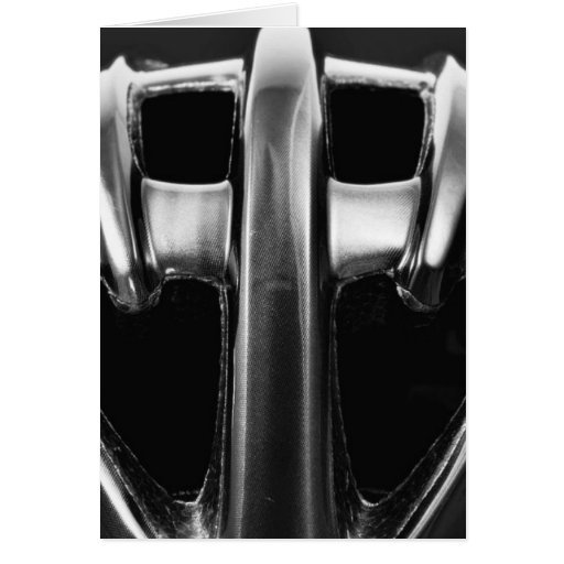 Bicycle Helmen On Black Background Cards