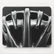 Bicycle Helmen On Black Background Mouse Pads