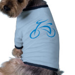 Bicycle in Swish Drawing Style Dog Shirt