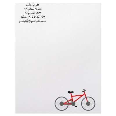 Bicycle Letterhead Template by superdumb