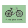 Bicycle  No Oil Spill Needed Tshirts and Mugs Post Card