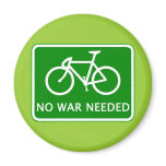 Bicycle No War Needed Products Fridge Magnets