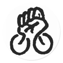 Bicycle Power! Round Stickers