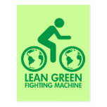 Bicycle Recycle Green Postcard