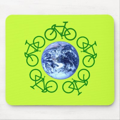 Bicycle Recycle Products Mouse Pad by BicycleFun
