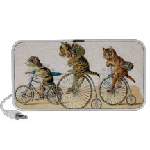 Bicycle Ride Doodle Laptop Speaker