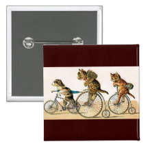 Bicycle Ride Pinback Buttons