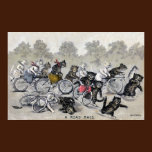Bicycle Riding Cats posters