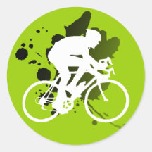 Bicycle Round Sticker