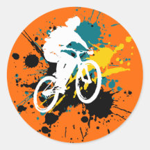 Bicycle Round Stickers