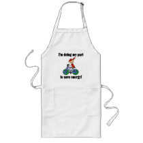 Bicycle Save Energy T-shirts and Gifts Apron