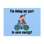 Bicycle Save Energy T-shirts and Gifts Post Card