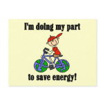 Bicycle Save Energy T-shirts and Gifts Post Card