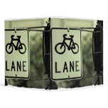 Bicycle sign in the city binder