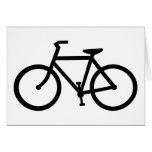bicycle silhouette greeting cards