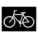 bicycle silhouette greeting card