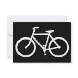 bicycle silhouette personalized invite