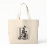 Bicycle Skeleton Tote Bags