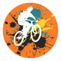 Bicycle Round Stickers