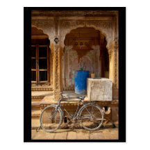 Bicycle & Temple Post Cards