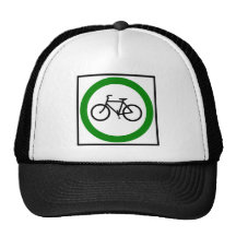 Bicycle Traffic Highway Sign Trucker Hat
