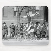Bicycle Trick Riding, 1920s Mouse Pads