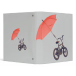 bicycle + umbrella 3 ring binders
