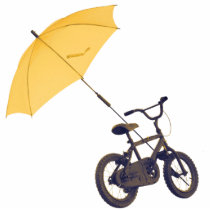 bicycle + umbrella cut out