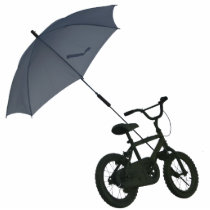 bicycle + umbrella photo cutout
