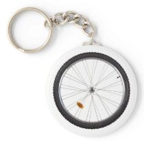 Bicycle wheel keychains