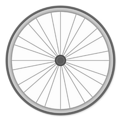 Bicycle Wheel Stickers by shopstew