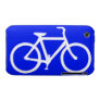 Bicycle: White on Blue Iphone 3 Case-mate Case