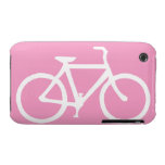 Bicycle: White on Pink Iphone 3 Case-mate Cases