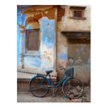 Bicycle with Broken Wheel Post Cards