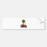 BicycleLeaningPottedTree121611 Bumper Stickers