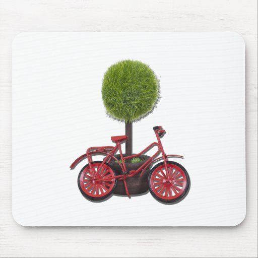 BicycleLeaningPottedTree121611 Mousepad