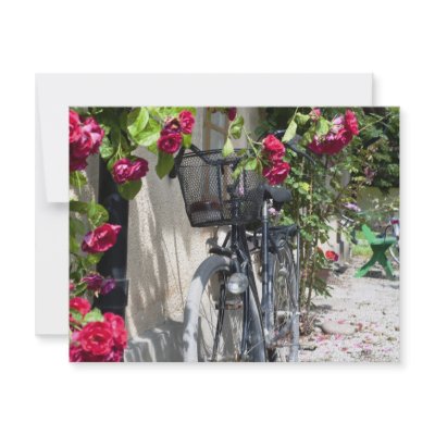 Bicycles and roses in Sweden Invite by arnet17