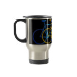 Bicycles in three colours coffee mug