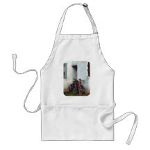 Bicycles in Yard Aprons