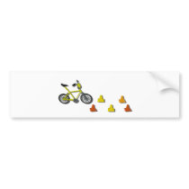 BicycleTrafficCones100711 Bumper Stickers