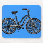 Bicyclette classique, produits de dessin au trait tapis de souris