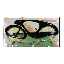 bicyclette vintage cartes avec photo