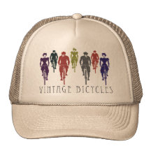 Bicyclettes vintages casquettes