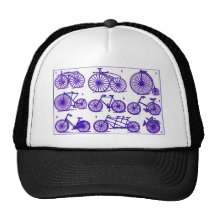 Bicyclettes vintages casquettes de camionneur