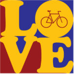 Bicycling Love photo sculptures