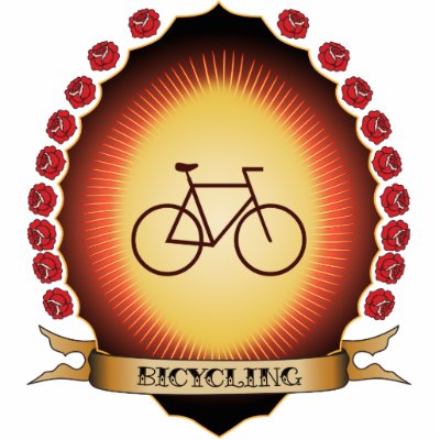 Bicycling Mandorla Cut Out by sciencewillprevail